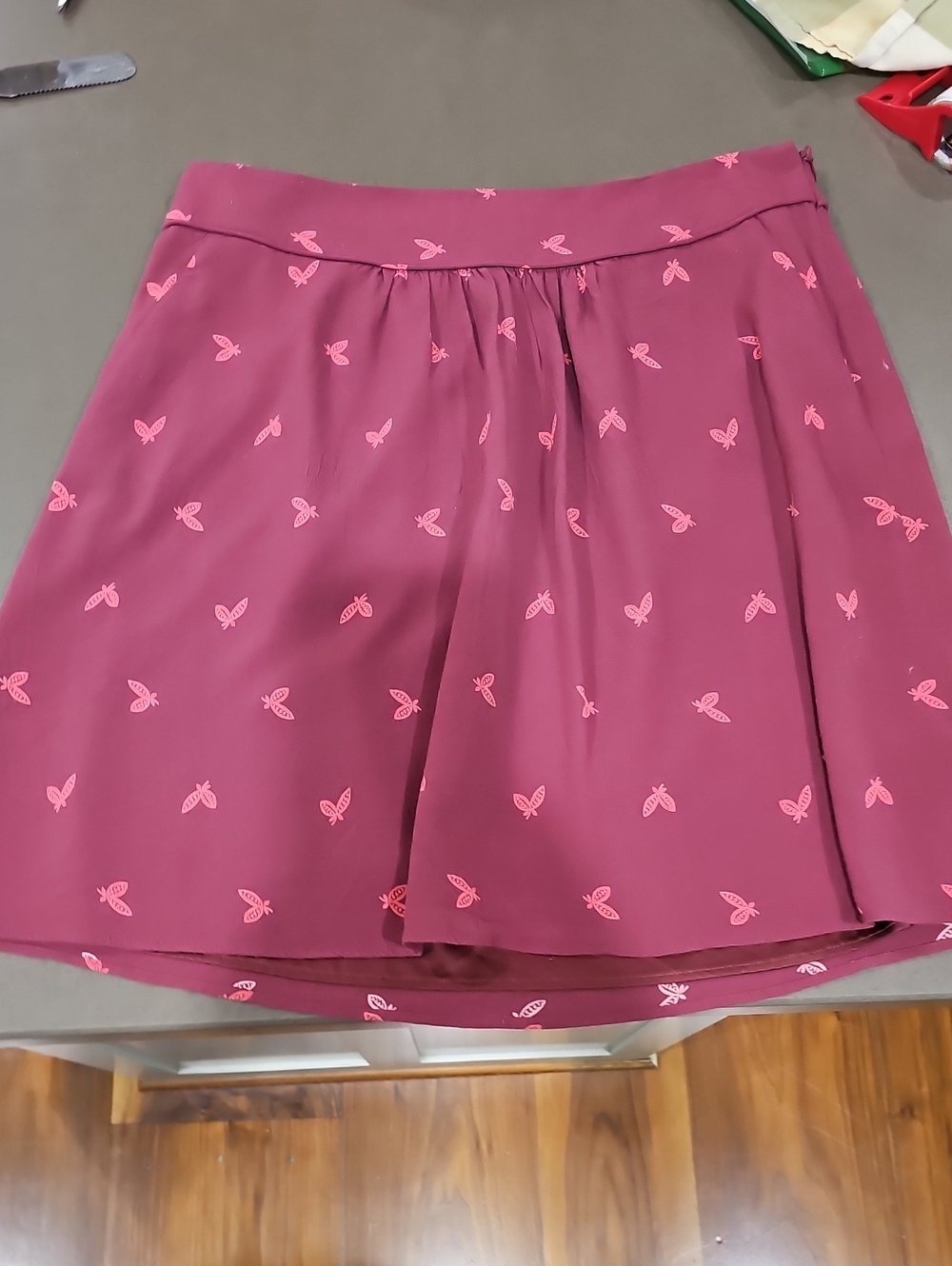 Boden  Butterfly Print Circle Skirt